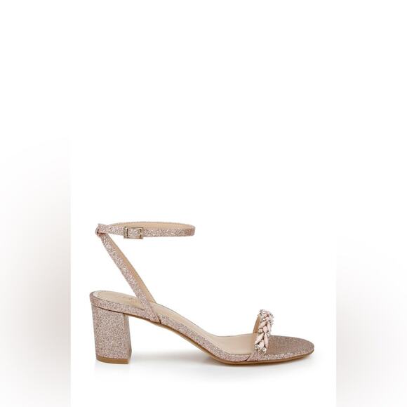 Badgley Mischka Womens Danni Low Block Heel Sandal NWT - Picture 2 of 13